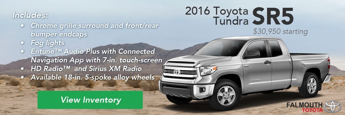 2016 Toyota Tundra SR5 Trim Comparison Guide - Falmouth Toyota, Bourne MA - Cape Cod
