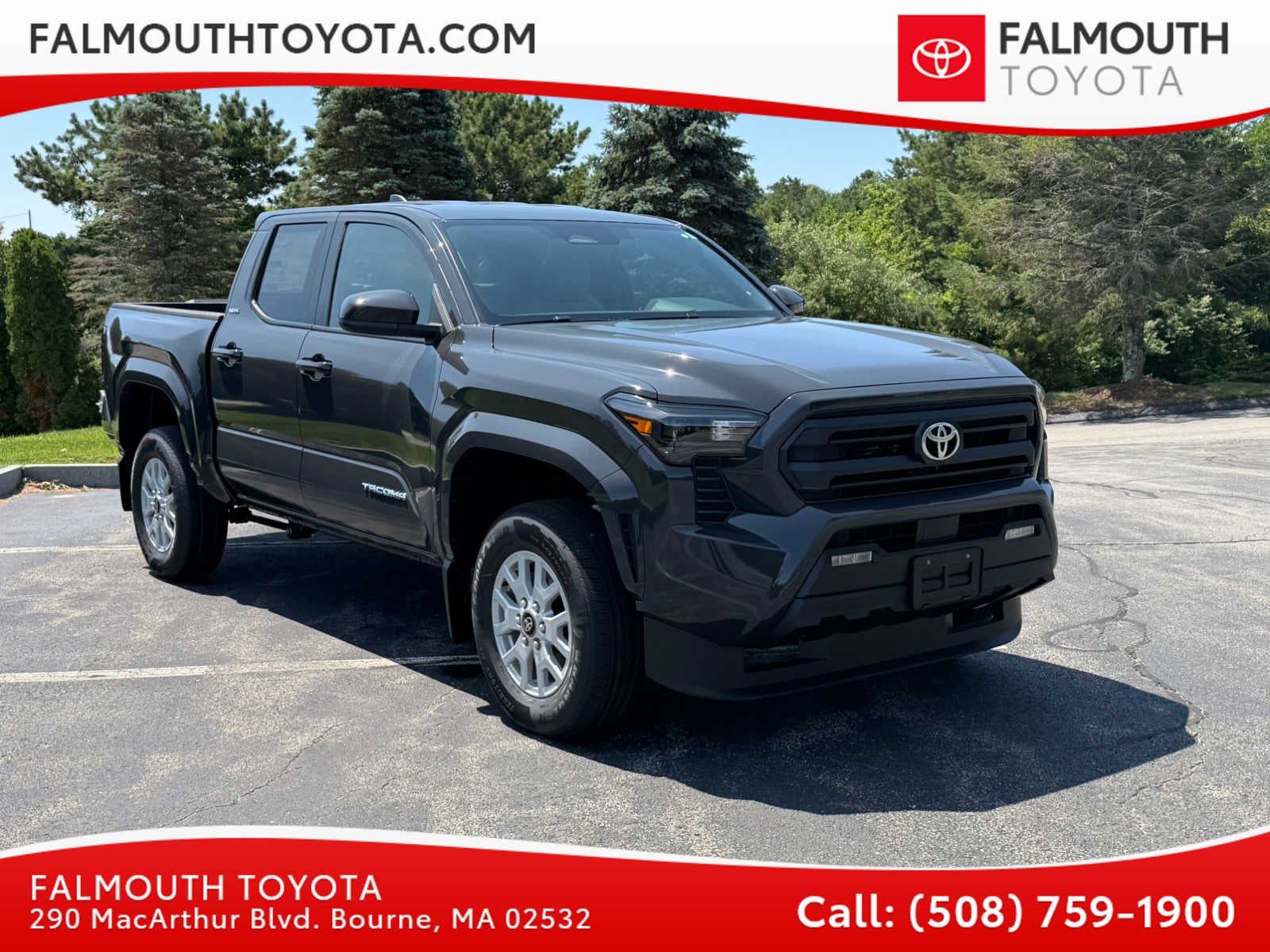 New 2026 Toyota Tacoma SR5 Double Cab 4x4 Truck Lease Special at Falmouth Toyota - Bourne, MA - Cape Cod Dealership