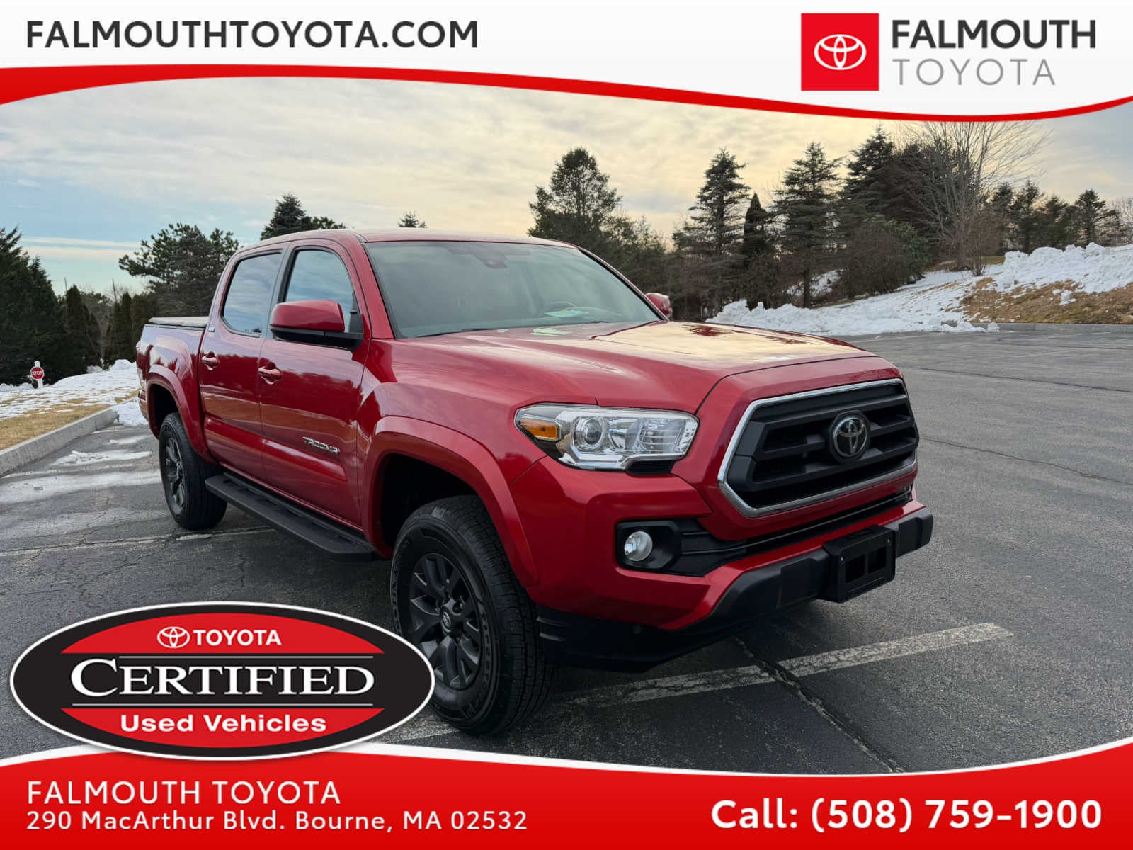 Certified Pre-Owned 2023 Toyota Tacoma SR5 4x4 - Falmouth Toyota of Bourne, MA - Cape Cod