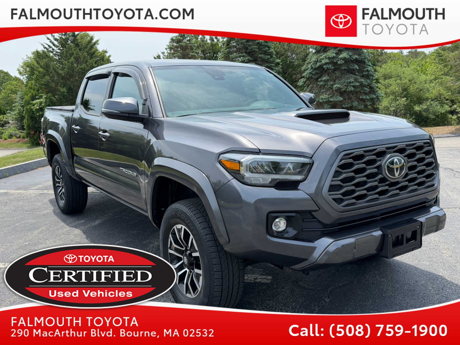 Certified Pre-Owned 2023 Toyota Tacoma TRD Spor Truck Manual - Falmouth Toyota of Bourne, MA - Cape Cod