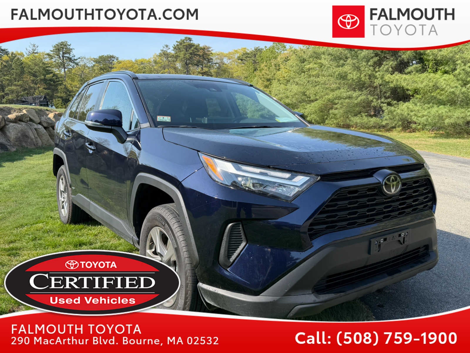 Certified Pre-Owned 2025 Toyota RAV4 Hybrid XLE AWD SUV - Falmouth Toyota of Bourne, MA - Cape Cod