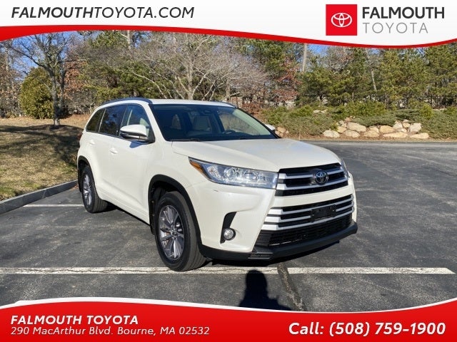 Certified Pre-Owned 2017 Toyota Highlander XLE AWD Lease Special at Falmouth Toyota Car Dealership, Bourne, MA - Serving Cape Cod, Hyannis, Plymouth, MA