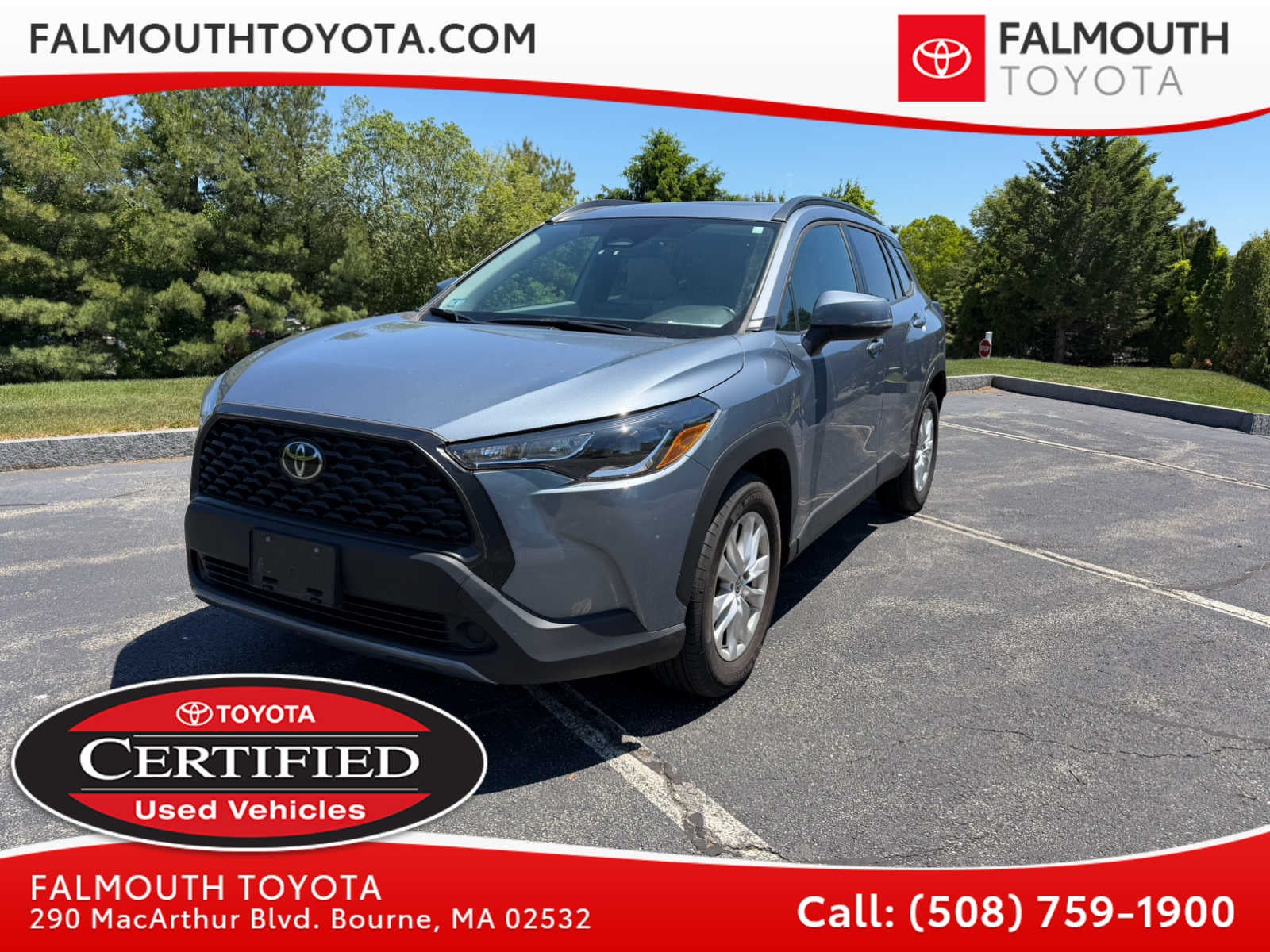 Certified Pre-Owned 2023 Toyota Corolla Cross LE AWD SUV - Falmouth Toyota of Bourne, MA - Cape Cod