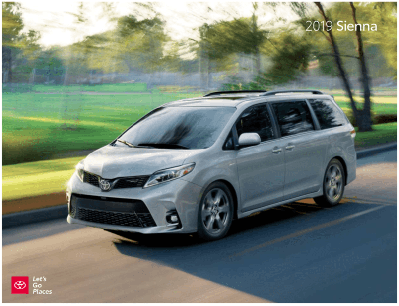 New 2019 Toyota Sienna Mini-Van trim at Falmouth Toyota, Bourne, MA - Cape Cod Toyota Dealership