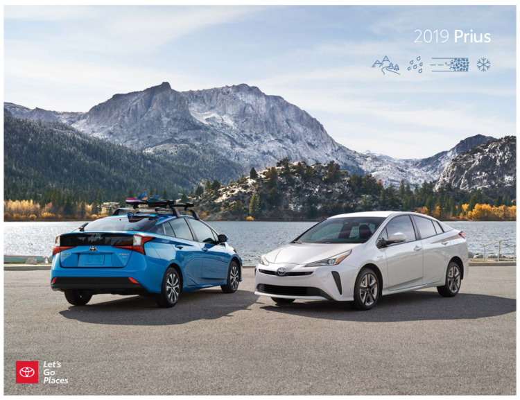 New 2019 Toyota Prius trim at Falmouth Toyota, Bourne, MA - Cape Cod Toyota Dealership