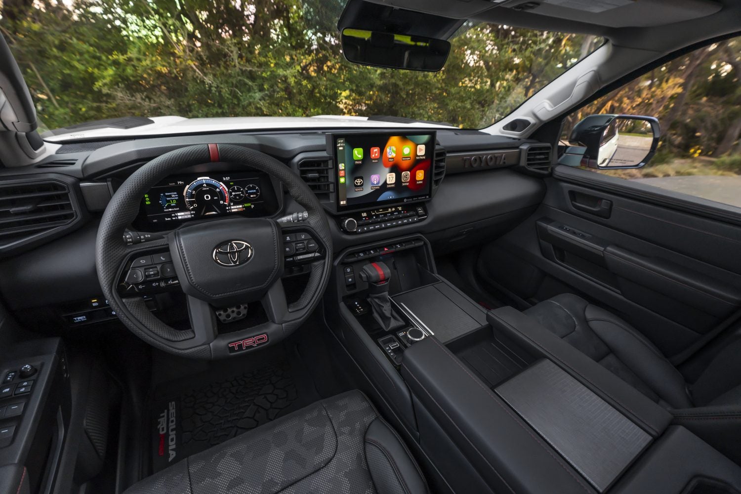 All New 2023 Toyota Sequoia TRD Pro Interior Hybrid SUV - Coming Summer 2022 - Falmouth Toyota of Bourne, MA - Cape Cod