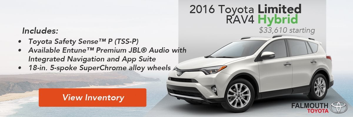 2016 Toyota RAV4 Hybrid Limited Trim Comparison Guide - Falmouth Toyota, Bourne MA - Cape Cod