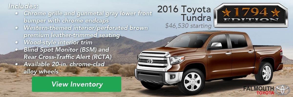 2016 Toyota Tundra 1794 Edition Trim Comparison Guide - Falmouth Toyota, Bourne MA - Cape Cod