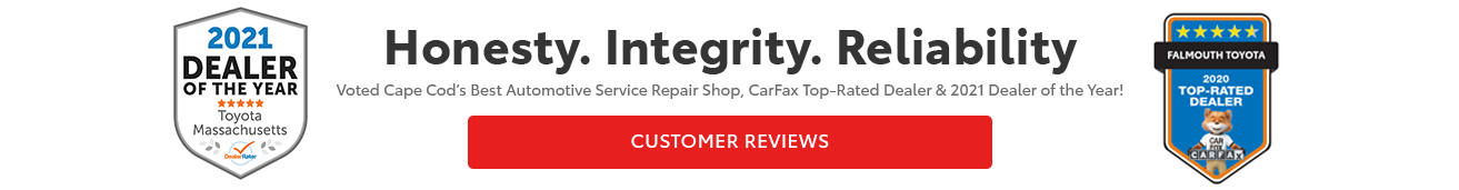 Falmouth Toyota Service Department - Honesty. Integrity. Responsability.