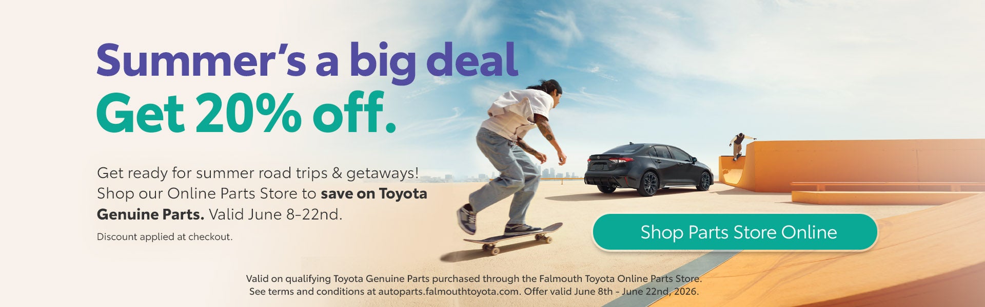 20% Off Toyota Parts at Falmouth Toyota of Bourne, MA