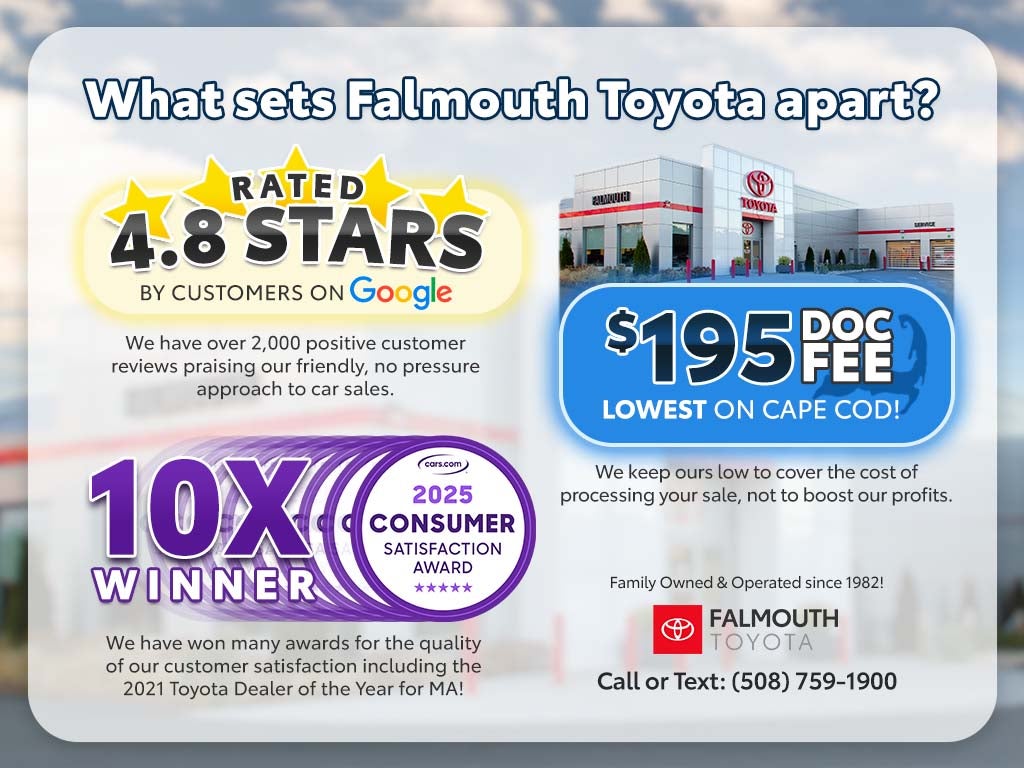 Falmouth Toyota Dealer & Service Department 2024 Awards